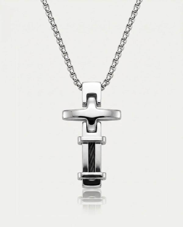 Classic Cable Cross Pendant