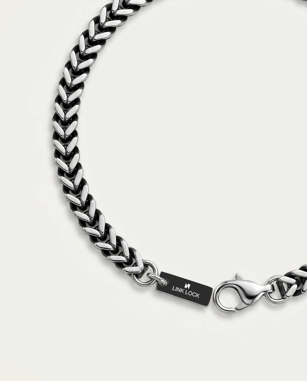 Men's Franco chain bracelet with lobster clasp