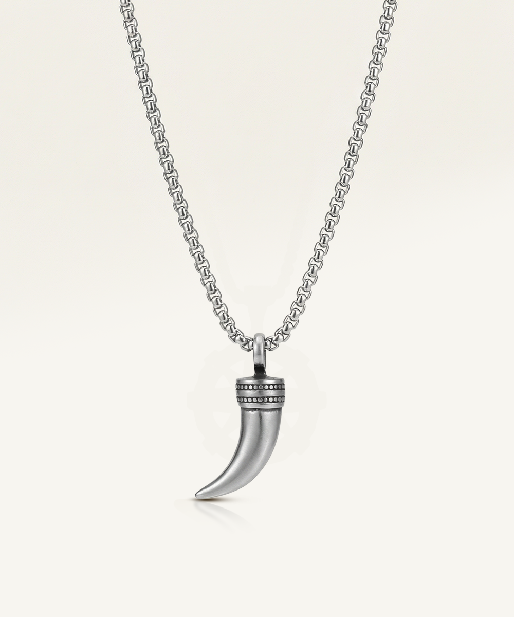 Men's stainless steel talon pendant by