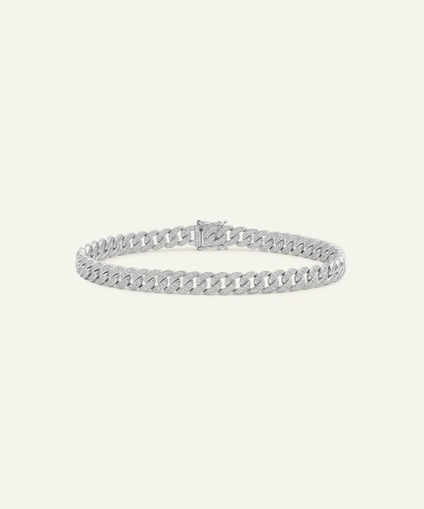 Lab-grown Diamond Cuban Bracelet