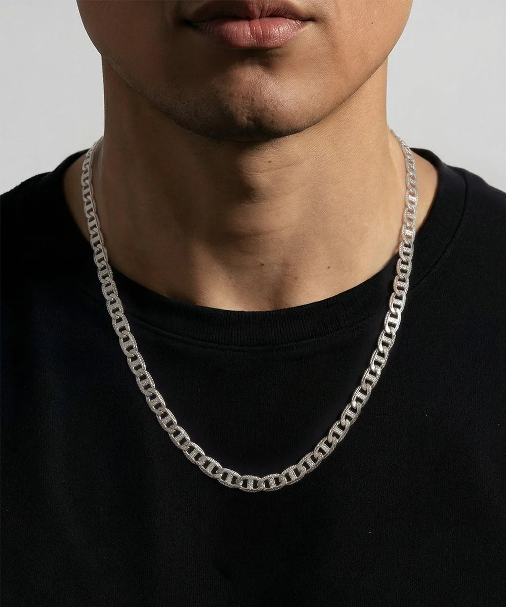 Men's 18-inch sterling silver Valentino chain by