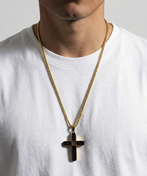 Cubic Zirconia Cross Pendant