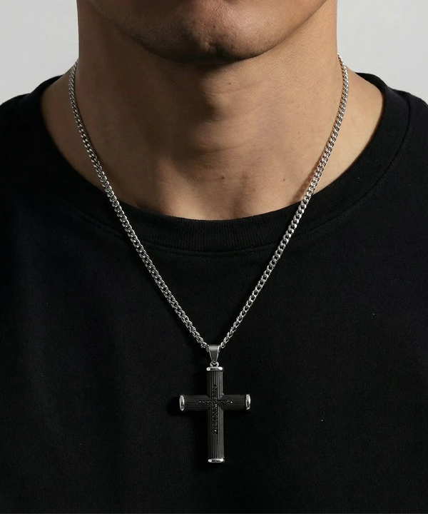 Cubic Zirconia Cross Pendant