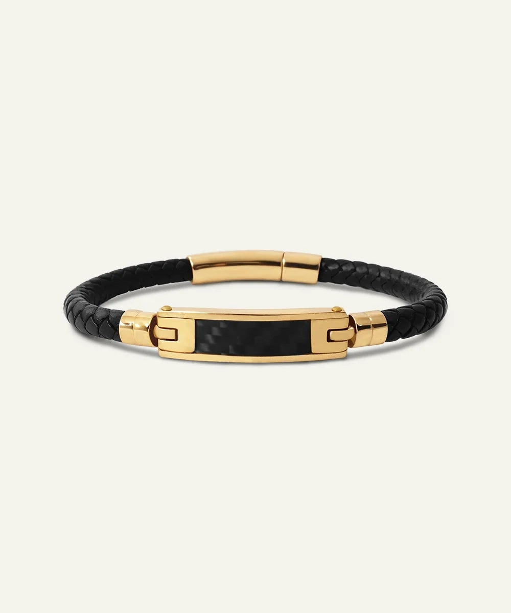 Men's rope leather bracelet by