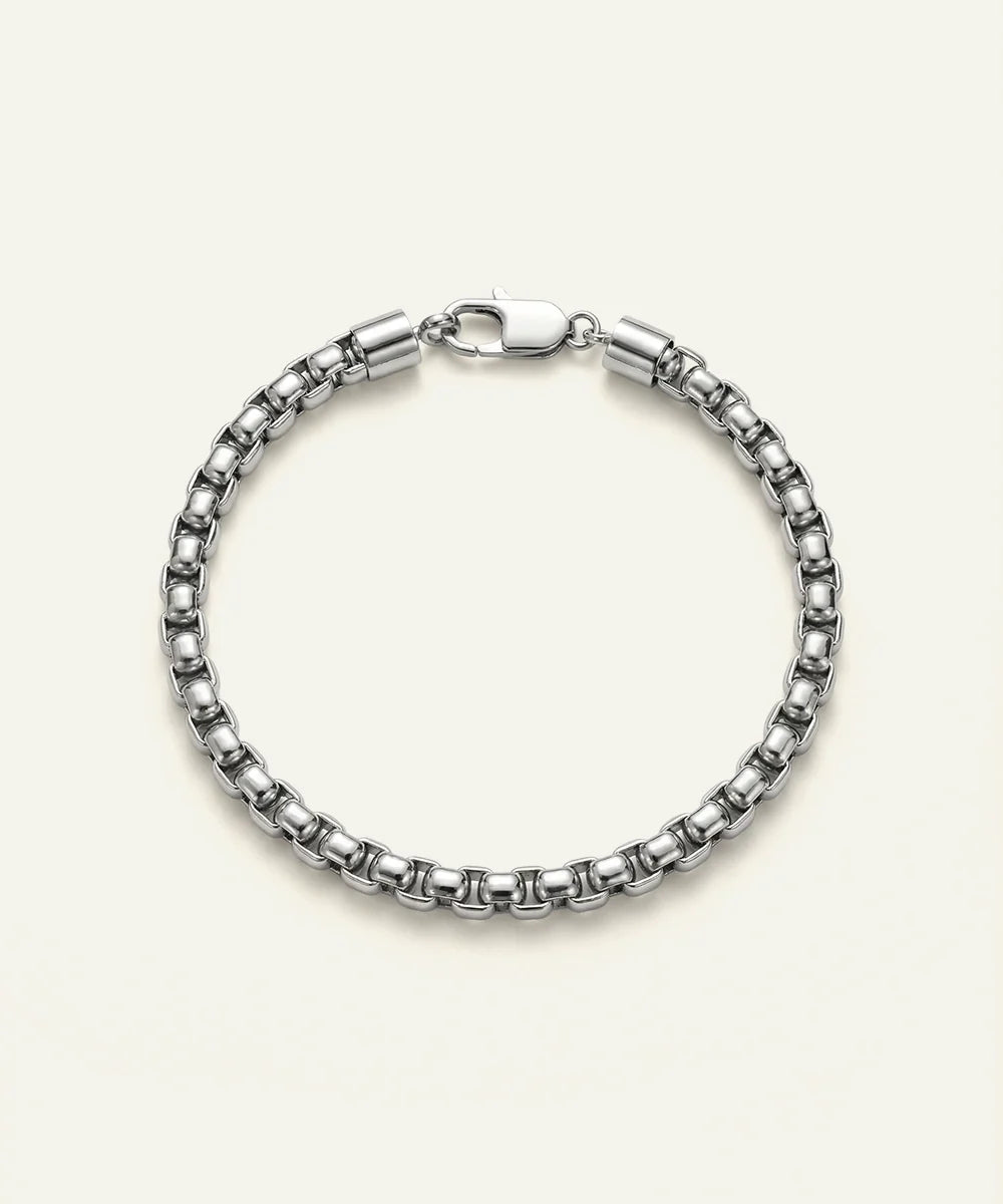 Men's stainless steel chain bracelet from Valliani Jewelers