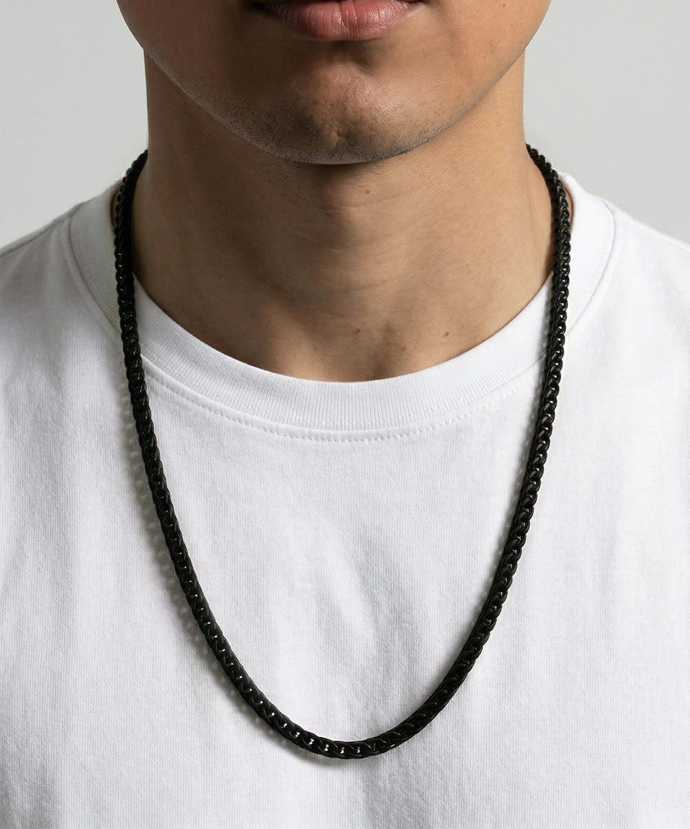 Men's 24-inch two-tone curb chain by