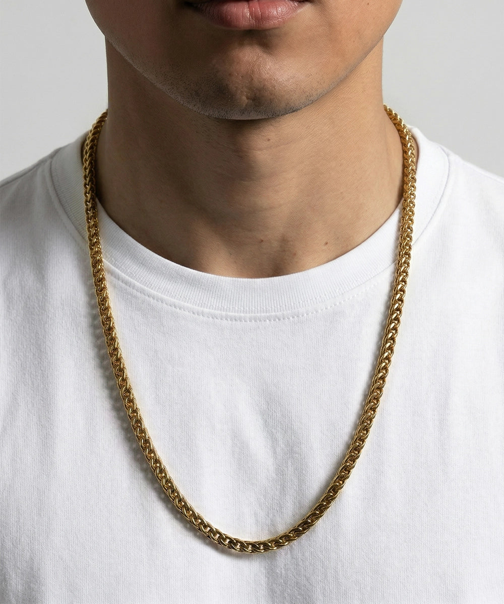 Men's 26-inch stainless steel Franco chain by