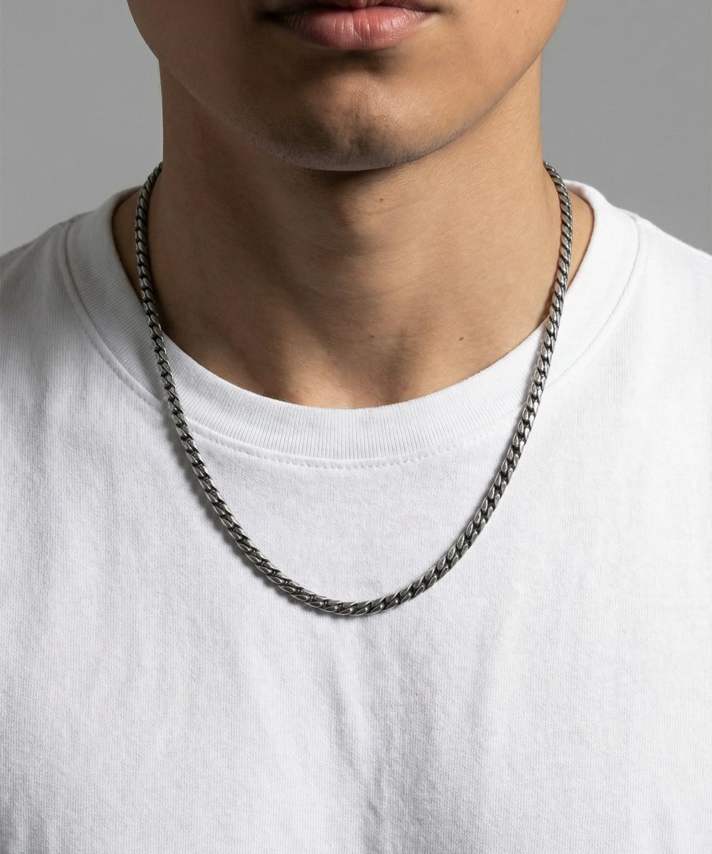 Men's 22-inch stainless steel Franco chain by