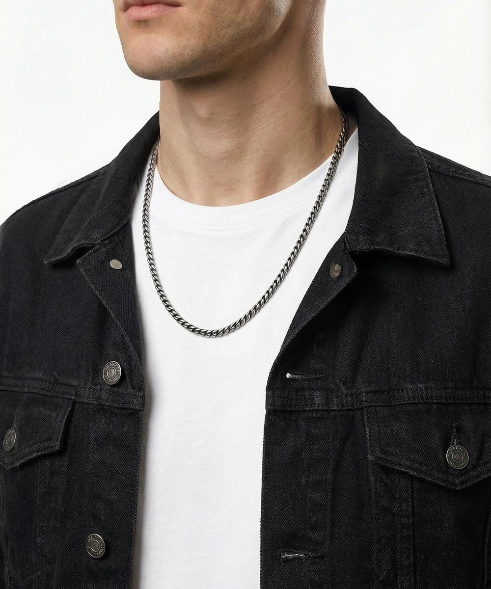 men's stainless steel Franco chain