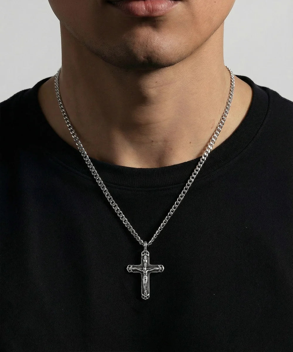 men's cross pendant from Valliani Jewelers