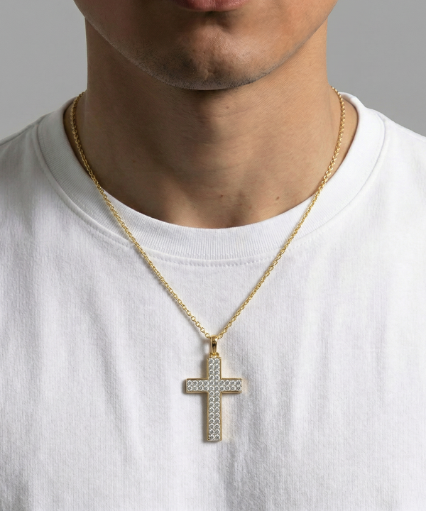 Lab-grown Diamond Cross Pendant