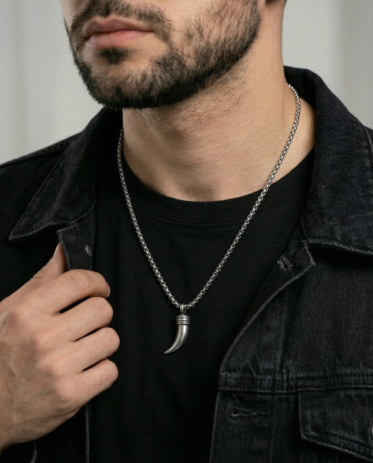 men's stainless steel pendant from Valliani Jewelers