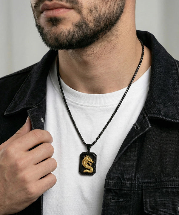 Dragon Dog Tag Pendant