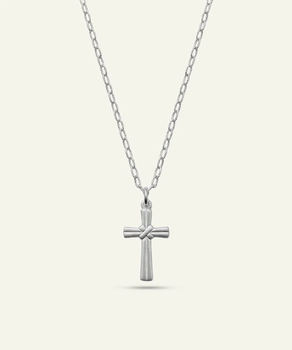 men's silver cross pendant