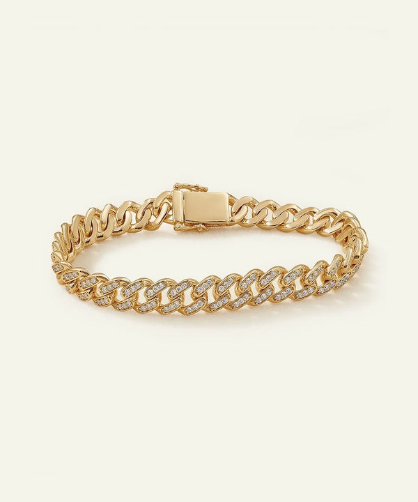 Lab-grown Diamond Cuban Bracelet