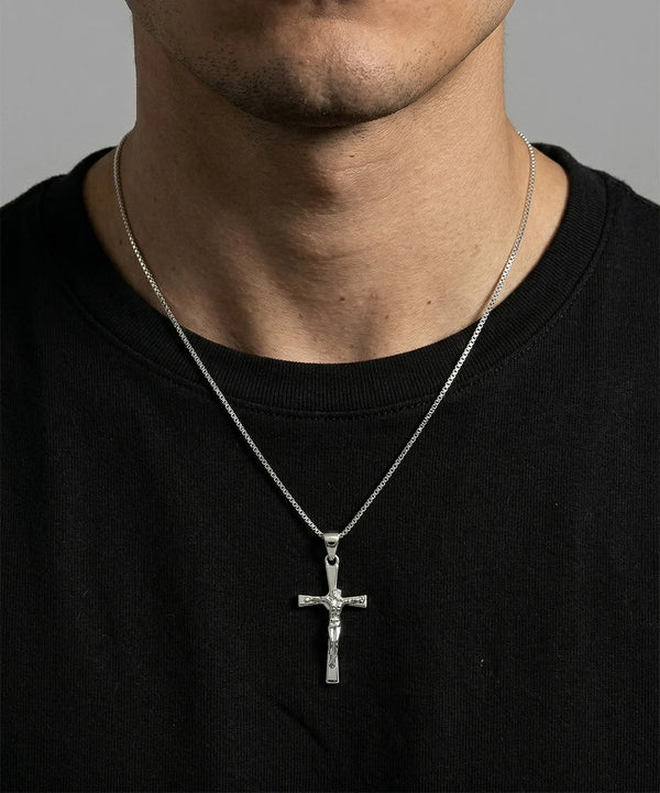 Close-up of crucifix cross pendant