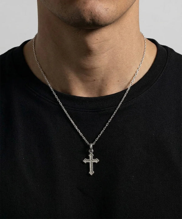 men's cross pendant with lobster clasp