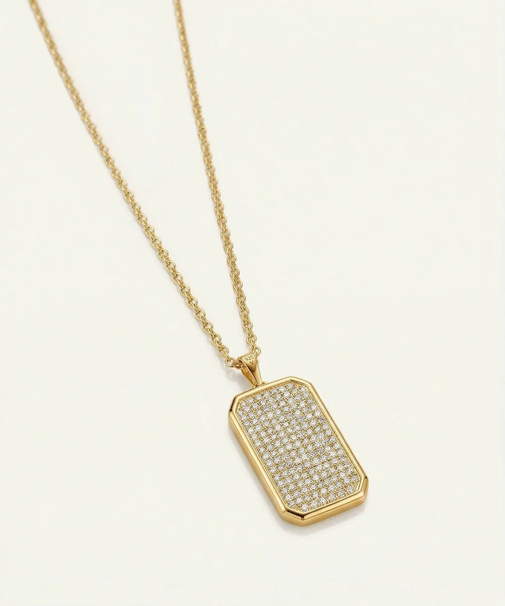 Men's lab-grown diamond pendant from Valliani Jewelers