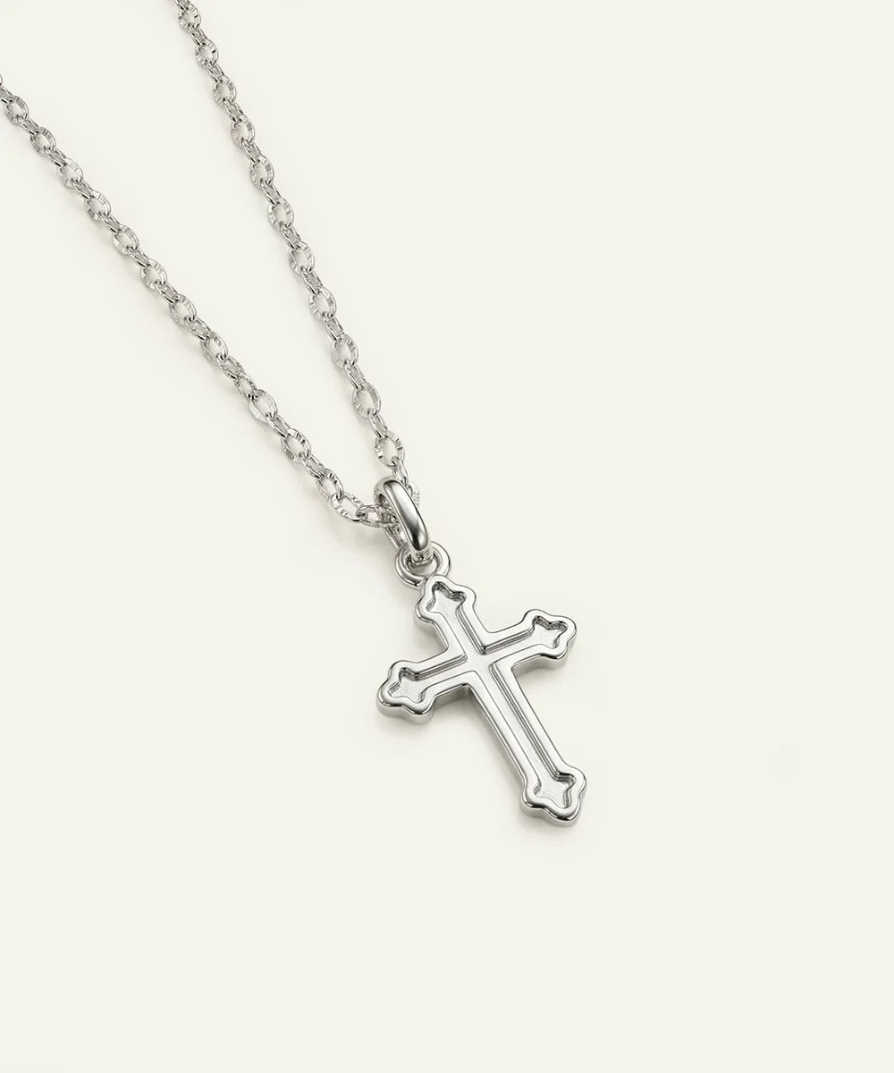 men's silver cross pendant