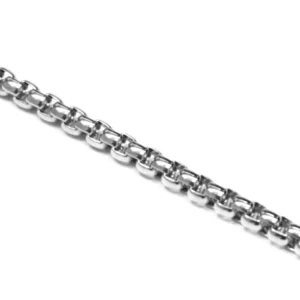 Link N Lock Box Bracelet in Stainless Steel - 8.5 inches