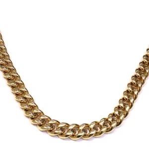 Link N Lock Cuban Chain in Stainless Steel - inches