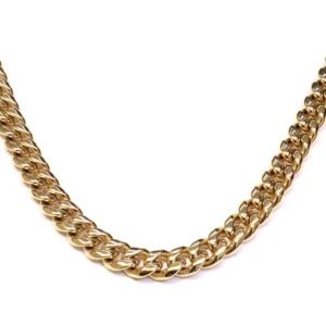 Link N Lock Cuban Chain in Stainless Steel - inches