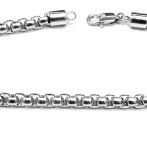 Link N Lock Tennis Bracelet in Stainless Steel - 8.5 inches