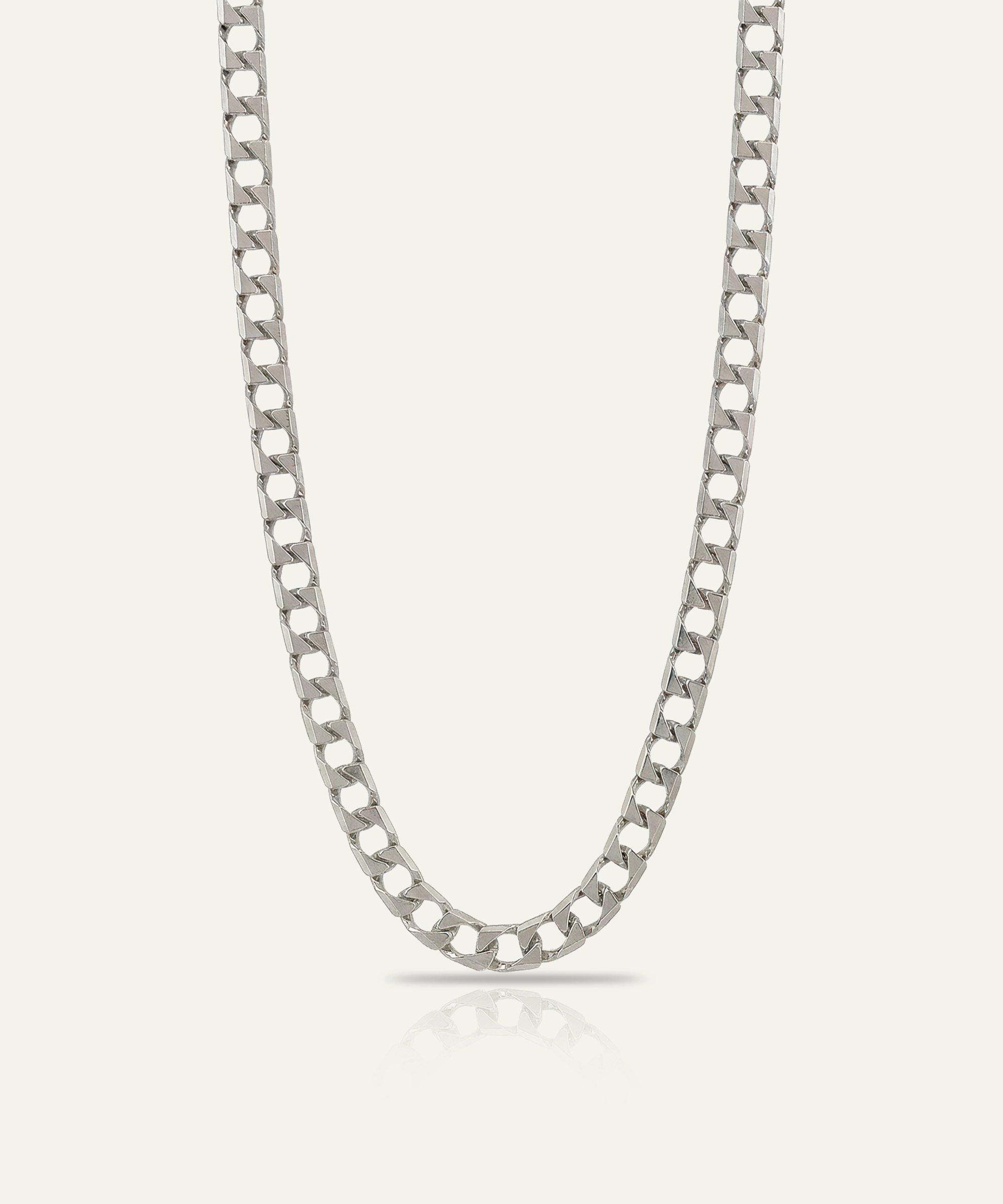 Silver Curb Chain