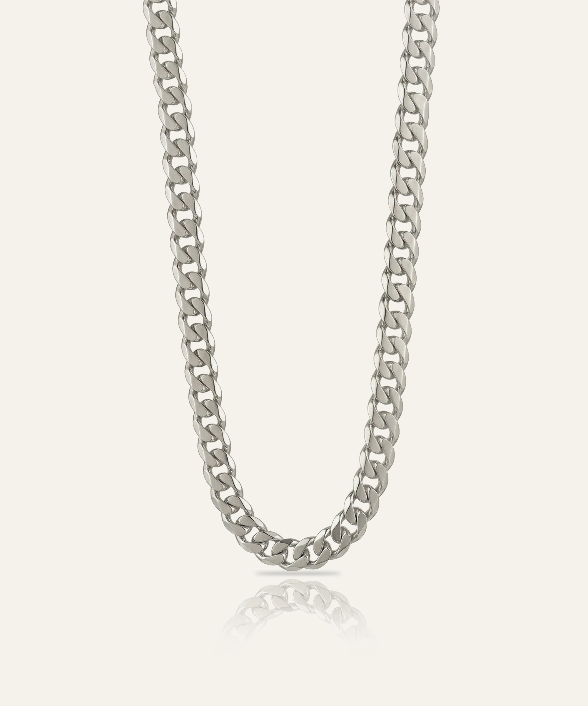 Silver Curb Chain