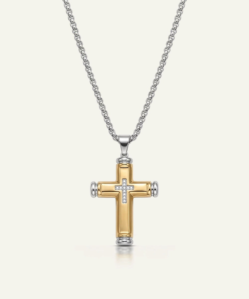 Cubic Zirconia Cross Pendant