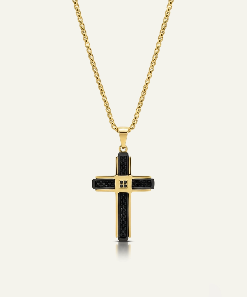 Black Cubic Zirconiacross Pendant