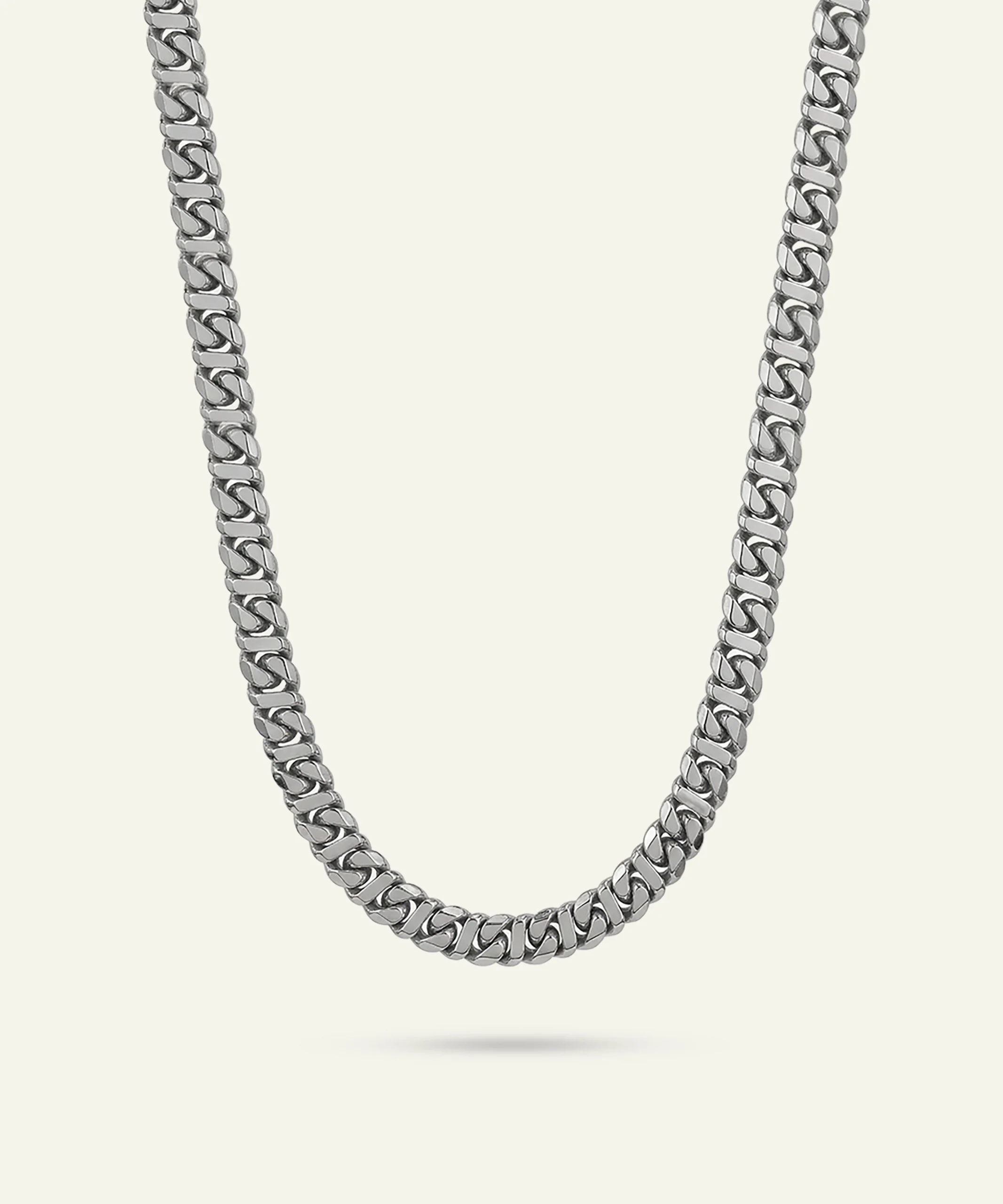 Silver Dollar Cuban Chain