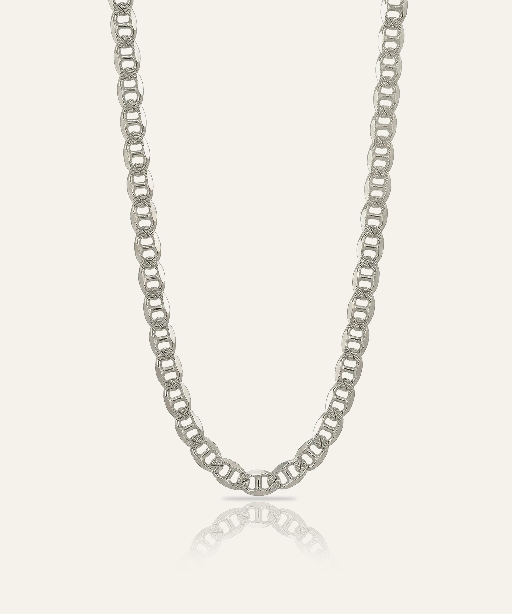 Silver Puff Mariner Chain