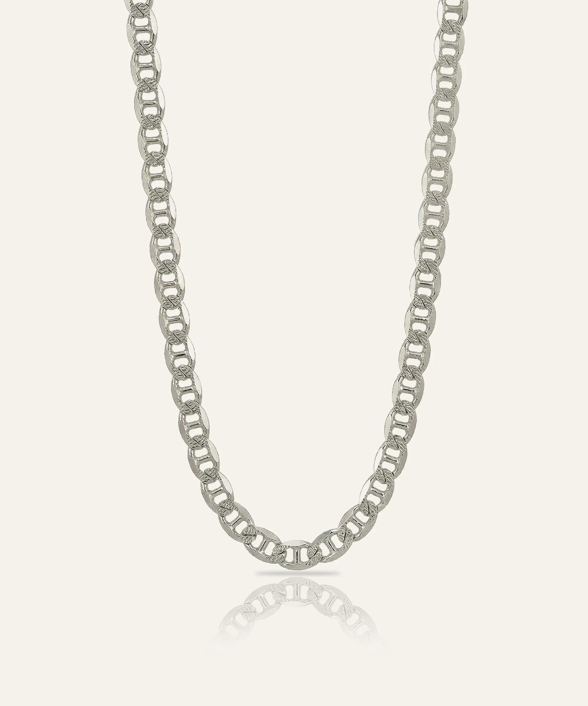 Silver Puff Mariner Chain