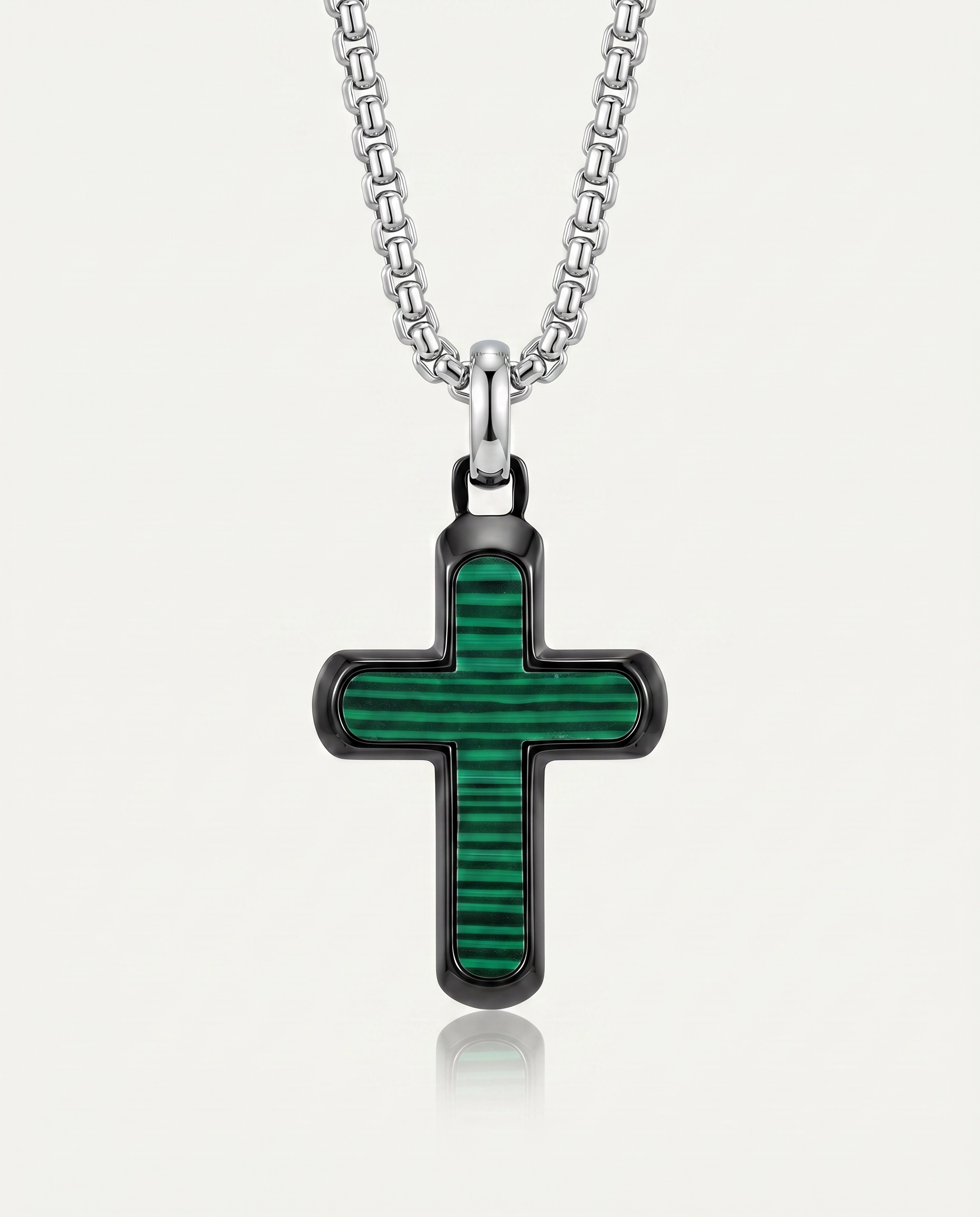 Malachite Cross Pendant